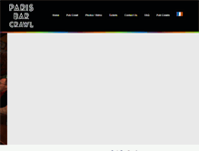 Tablet Screenshot of parisbarcrawl.com